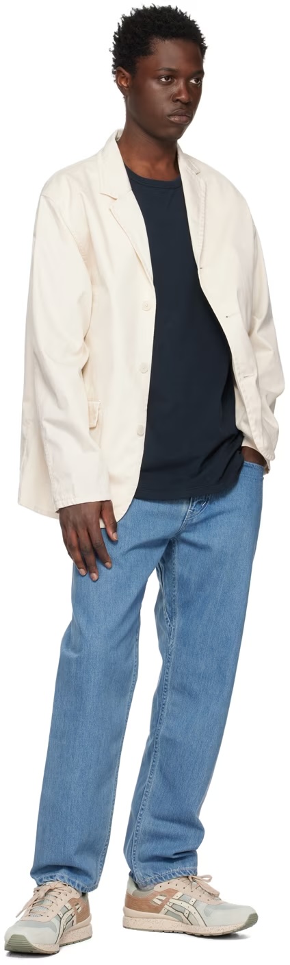 NANAMICA 灰白色平駁領西裝外套