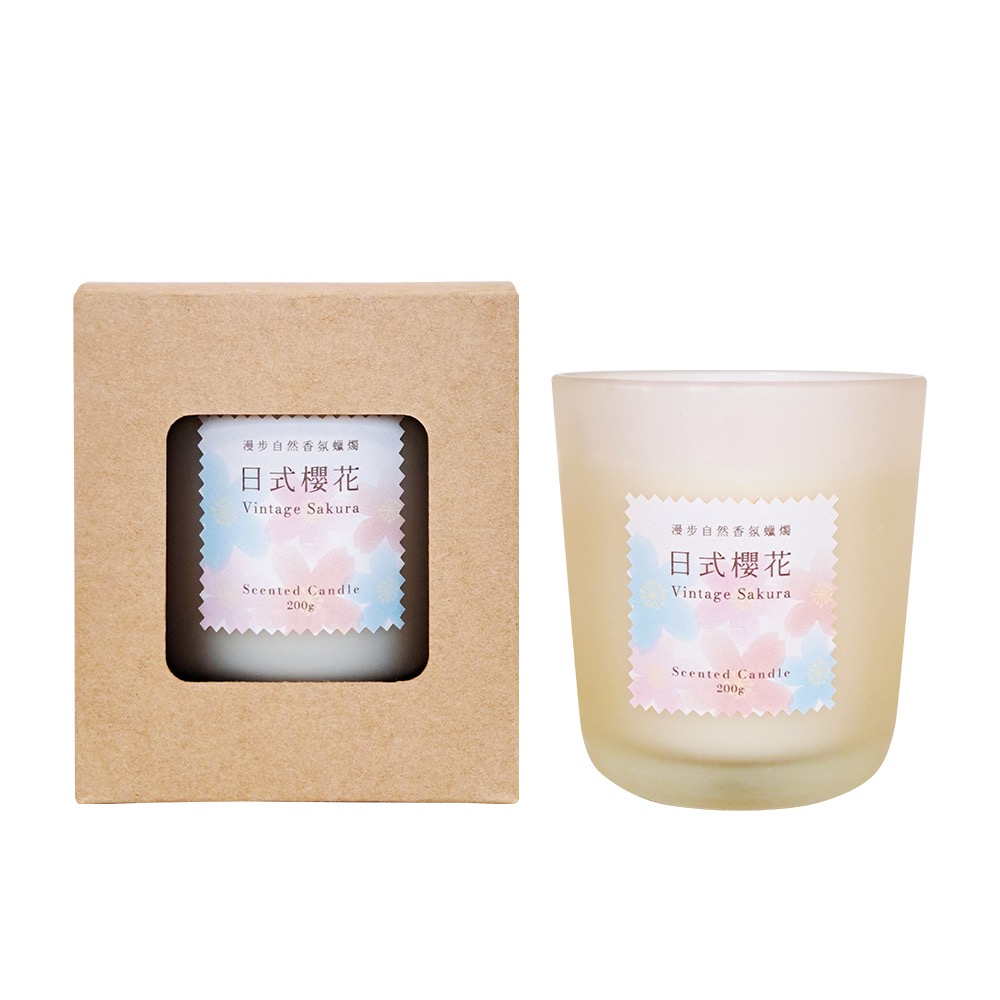 漫步自然香氛蠟燭200g-多款任選