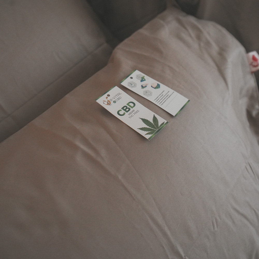 CBD草本純棉枕套 48x80cm 舒緩神經 草本助眠 台灣製 棉床本舖