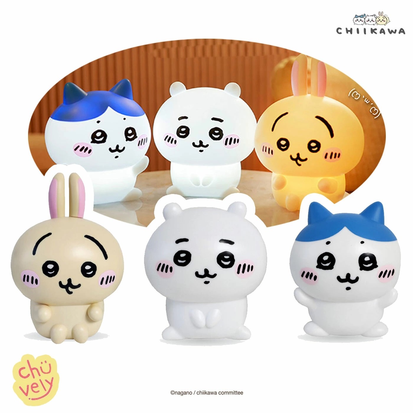 生日快樂🥳【Chiikawa 吉伊卡哇】可愛小夜燈 正版韓國限定 療癒小物 觸控拍拍燈 吉伊卡哇夜燈 小八 吉伊 烏薩奇 氣氛燈 床頭燈 無線可愛夜燈 女生朋友送禮推薦 女朋友送禮 金牛座生日禮物