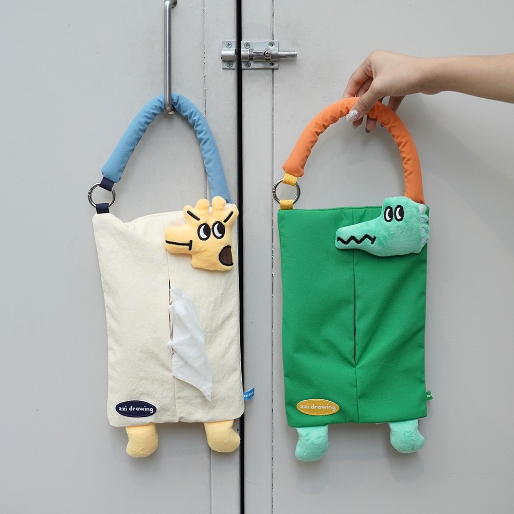 【zzi drawing】zzi drawing-面紙套(恐龍款/短頸鹿款)