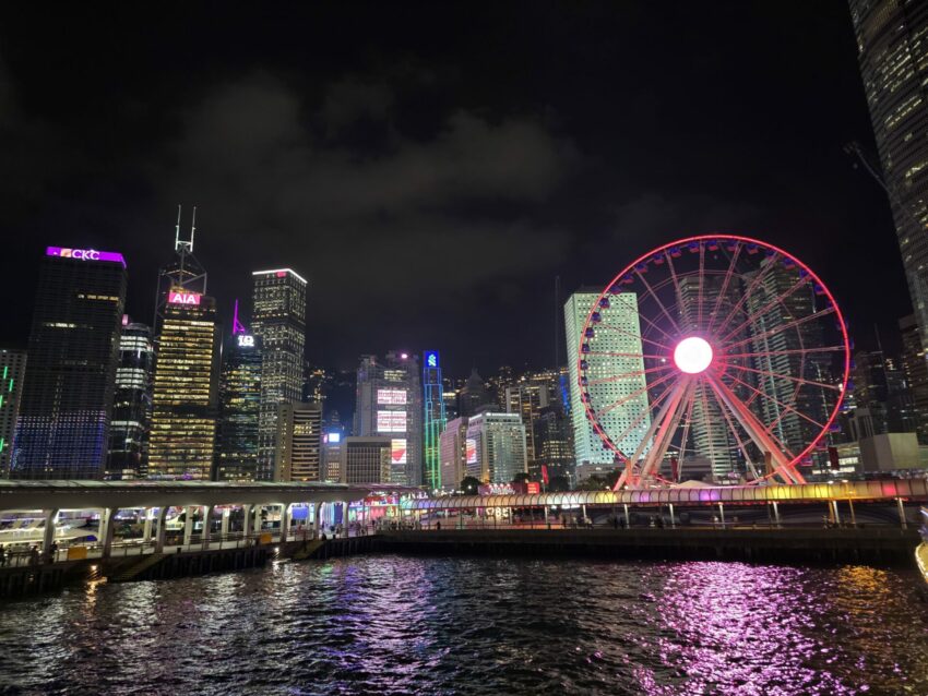 香港摩天輪夜景, 中環摩天輪夜景, 香港夜景