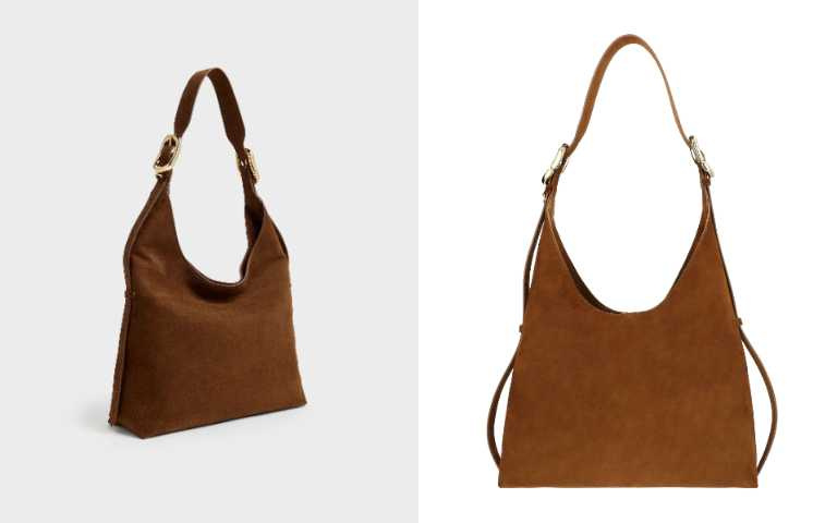CHARLES & KEITH Aislin 仿麂皮流浪包 (胡桃棕)／3,390元（圖／品牌提供）