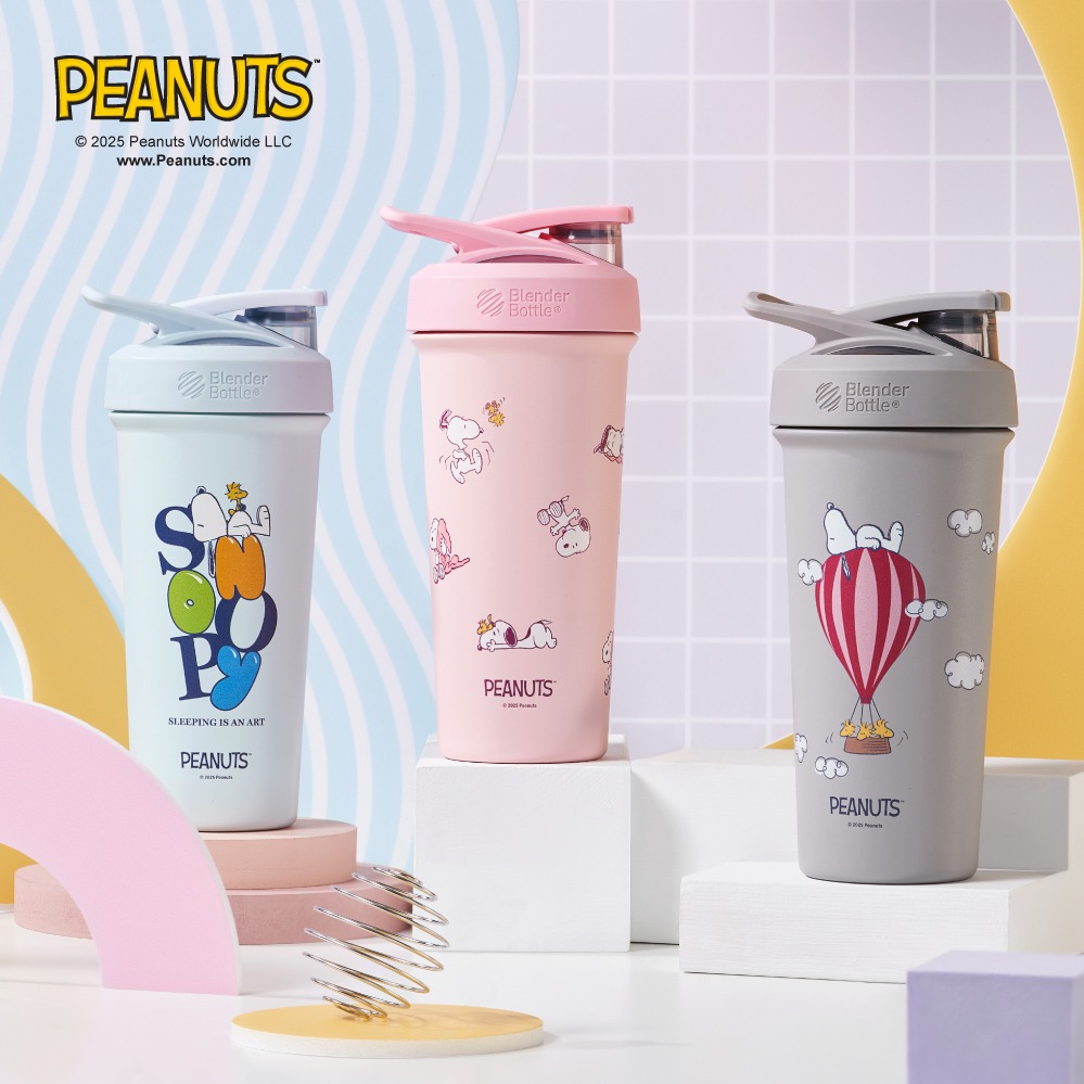 快速出貨🎁【BlenderBottle】Strada Sleek系列 SNOOPY 史努比 花生漫畫 Peanuts 不鏽鋼保溫保冰杯25oz/740ml