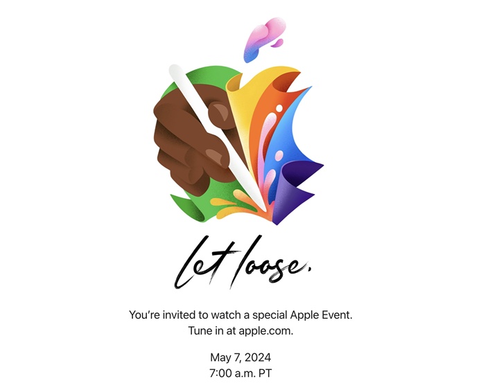 Apple 發出 Let loose 邀請函，新款 iPad Air、iPad Pro 及 Apple Pencil 於 5/7 發表