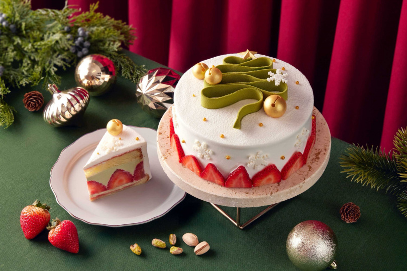 台北寒舍艾美酒店DRIP & DOUGH聖誕蛋糕。（圖／寒舍艾美提供）