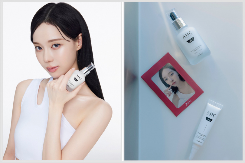 AHC 超秒晶透穀胱甘肽淡斑精華 40ml / 1,500元。AHC 超秒晶透穀胱甘肽VC眼霜級擊斑精華棒 30ml / 1,300元。（圖／品牌提供）