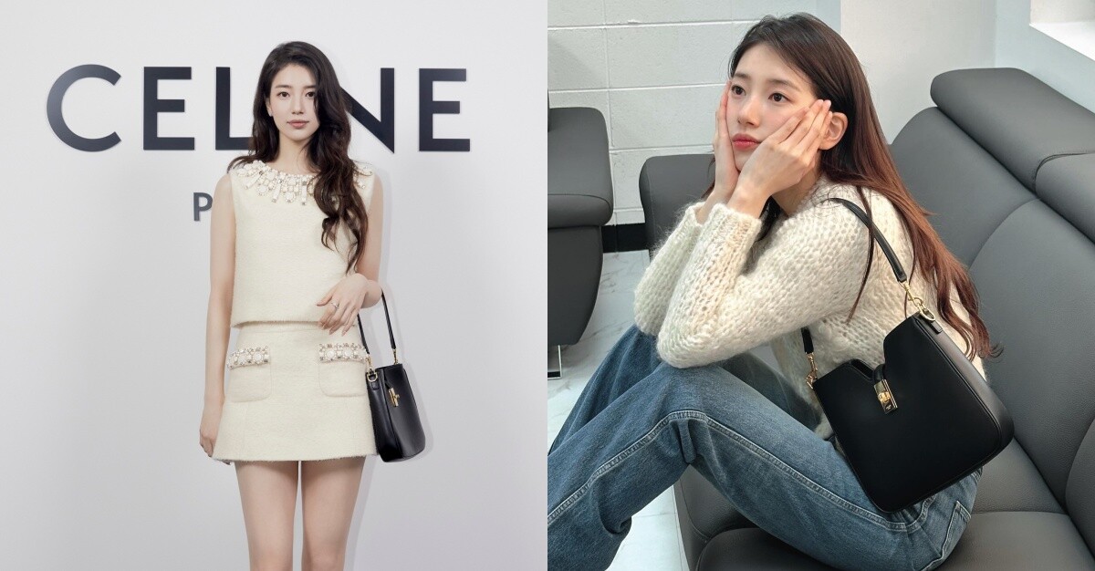 1. CELINE CAMILLE 16 SOFT 中號手袋：秀智同款！（NT$110,000)