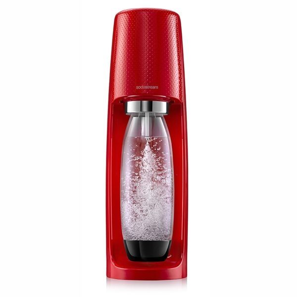 Sodastream時尚風自動扣瓶氣泡水機 Spirit-紅色 (近全新特A福利出清品 限量搶購)