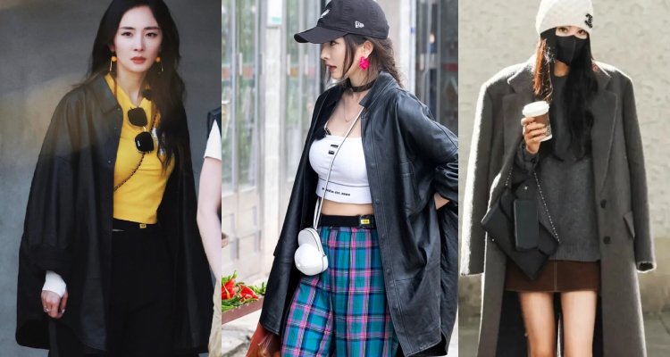 楊冪很擅長運用「疊穿技巧」來打造減齡造型，例如：她會在西裝外套之下，內搭簡約T-Shirt或背心，透過不同單品的層次堆疊，為造型增添趣味與亮點，同時也能弱化西裝的正式感，讓整體看起來更年輕、有活力。