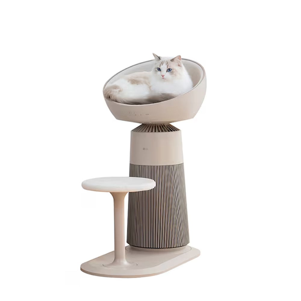 LG 喵太座AeroCatTower寵物空氣清淨機(寵物秤/智慧加熱貓窩/AS251CBZ0)