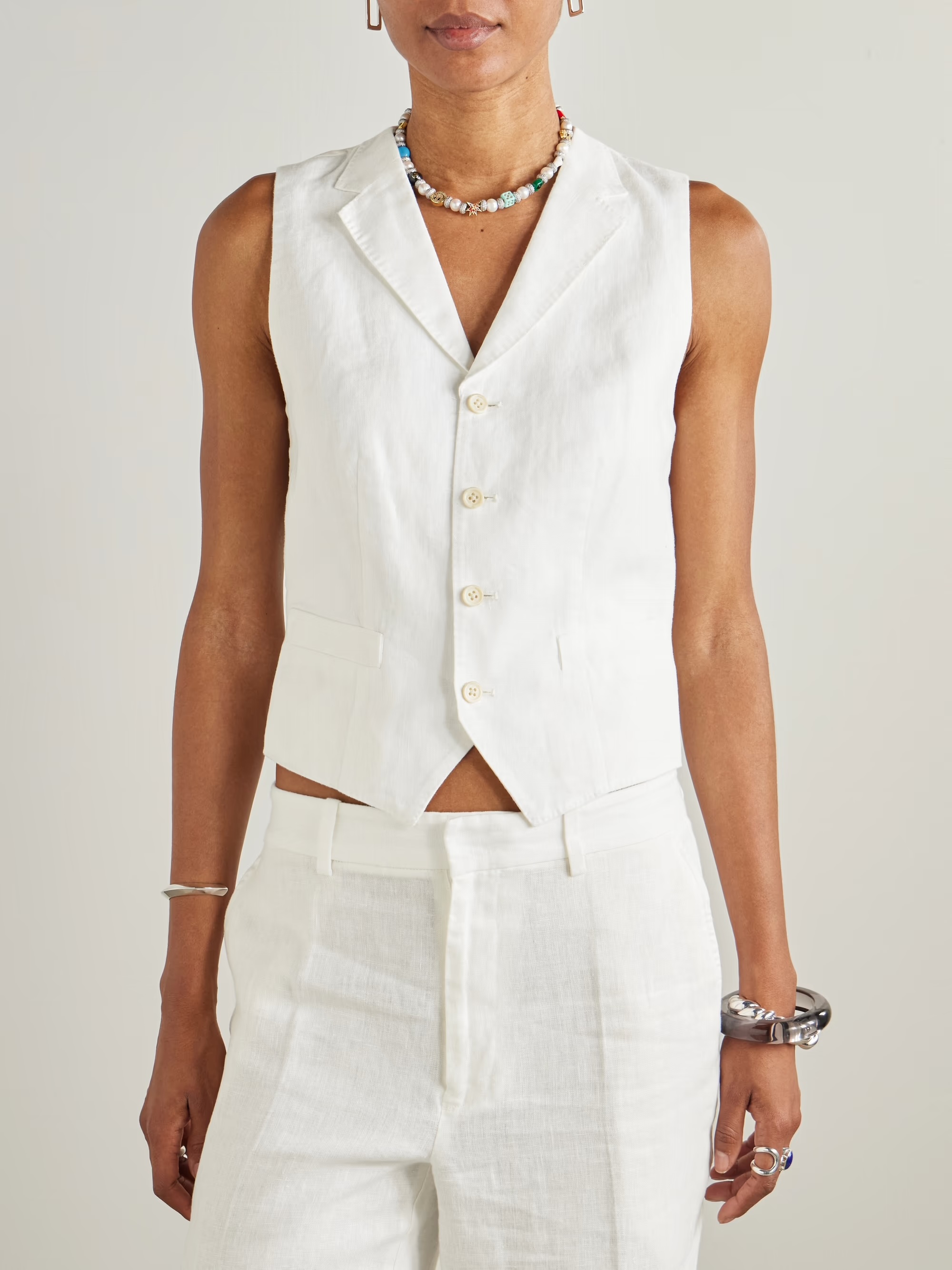 POLO RALPH LAUREN Pauline linen vest