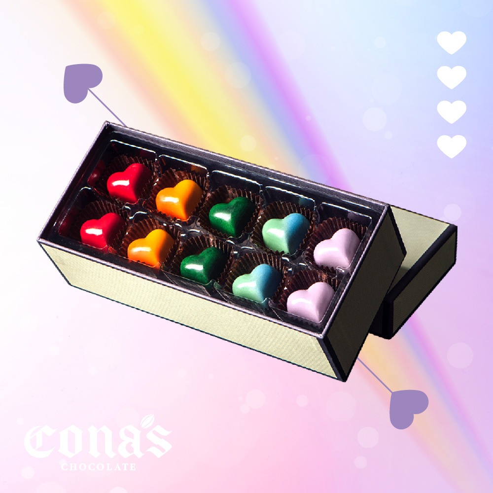 24H出貨【Cona's妮娜巧克力】愛●無限巧克力禮盒 (10入/盒)