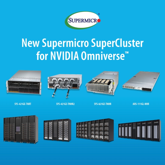 Supermicro 推出適用於 NVIDIA Omniverse 的隨插即用 SuperCluster | LINE購物
