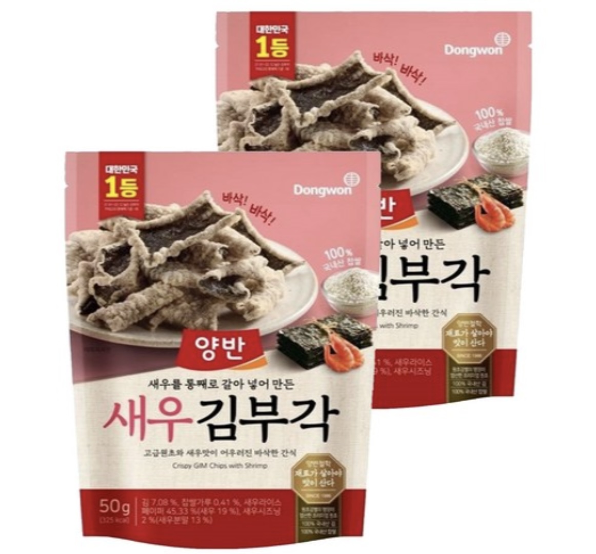 Dongwon 東遠 Yangban 兩班 海苔脆片 蝦風味