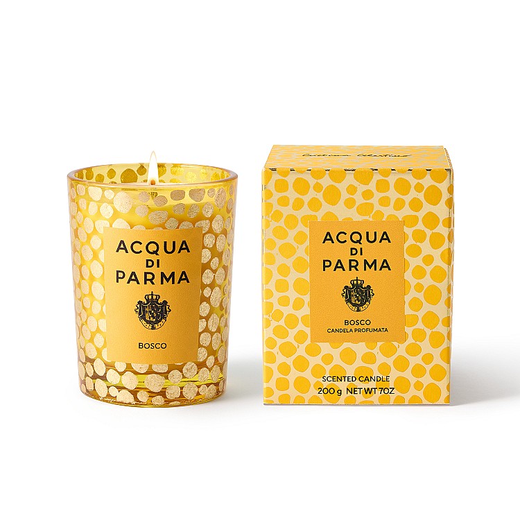 Acqua di Parma 靜謐雪松金色假期限量版香氛蠟燭/200G，NTD3,400
