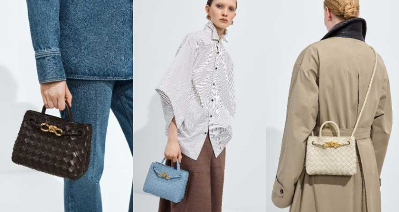 Bottega Veneta ANDIAMO 編織皮革迷你肩背包／136,100元（圖／品牌提供）