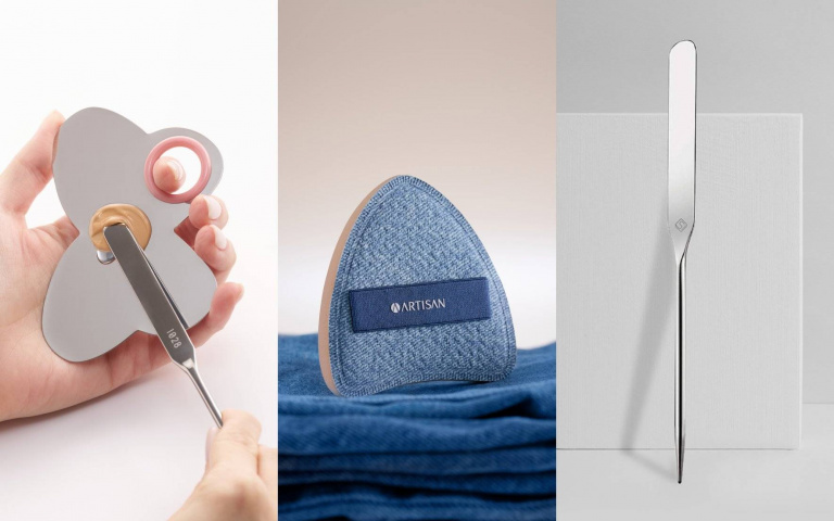 這些「上妝工具」真的很好用！ARTISAN舒芙蕾粉撲、1028彩妝調色盤、Solone底妝抹刀，換掉粉底前不如先換這些「神隊友」！