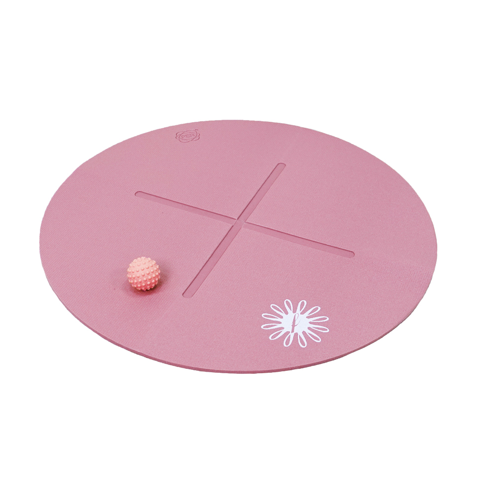 可力餅躍動超慢跑墊+蜜斯朵-筋膜呵護按摩球( 顏色隨機 )-Fun Sport fit（圓形瑜珈墊）