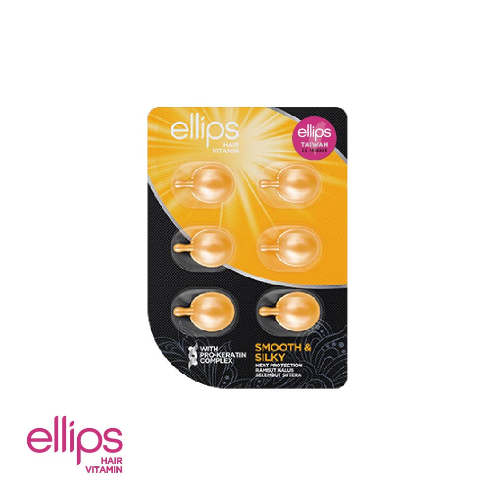 ellips 沙龍級角蛋白膠囊護髮油 6粒片裝(豐盈水潤黃甜花)