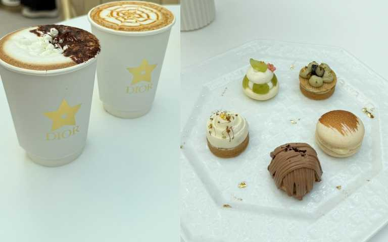 DIOR特別邀請米其林餐廳侯布雄製作甜點和飲料（圖／黃筱婷攝影）