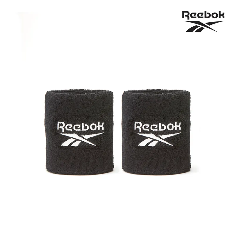 [Reebok] 棉質舒適運動護腕 - 顏色任選-黑