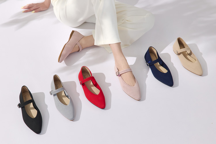 D+AF雲織鞋推薦 【3D零感雲織鞋】尖頭瑪莉珍鞋