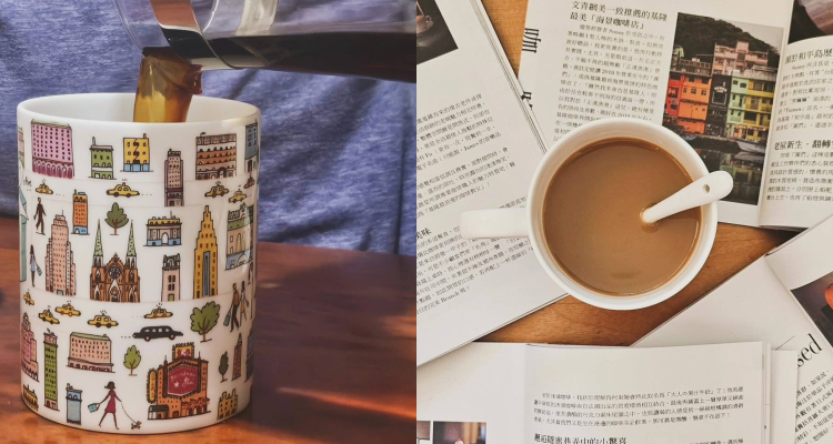 姑且說到喝咖啡，通常一到假日，我的咖啡Quota就會自動升級到兩杯。第一杯咖啡，往往來自於我和家人每天固定會準備的「早餐時光」。媽媽會拿出那台陪伴多年的紅色陽春型咖啡機，熟練地將磨好的咖啡粉倒進濾紙，再注入大約三人份的白開水，闔上蓋子、按下開關。待咖啡機開始發出煮滾的咕嚕聲後，三杯熱騰騰的現煮黑咖啡也就在這香氣之中完成了。