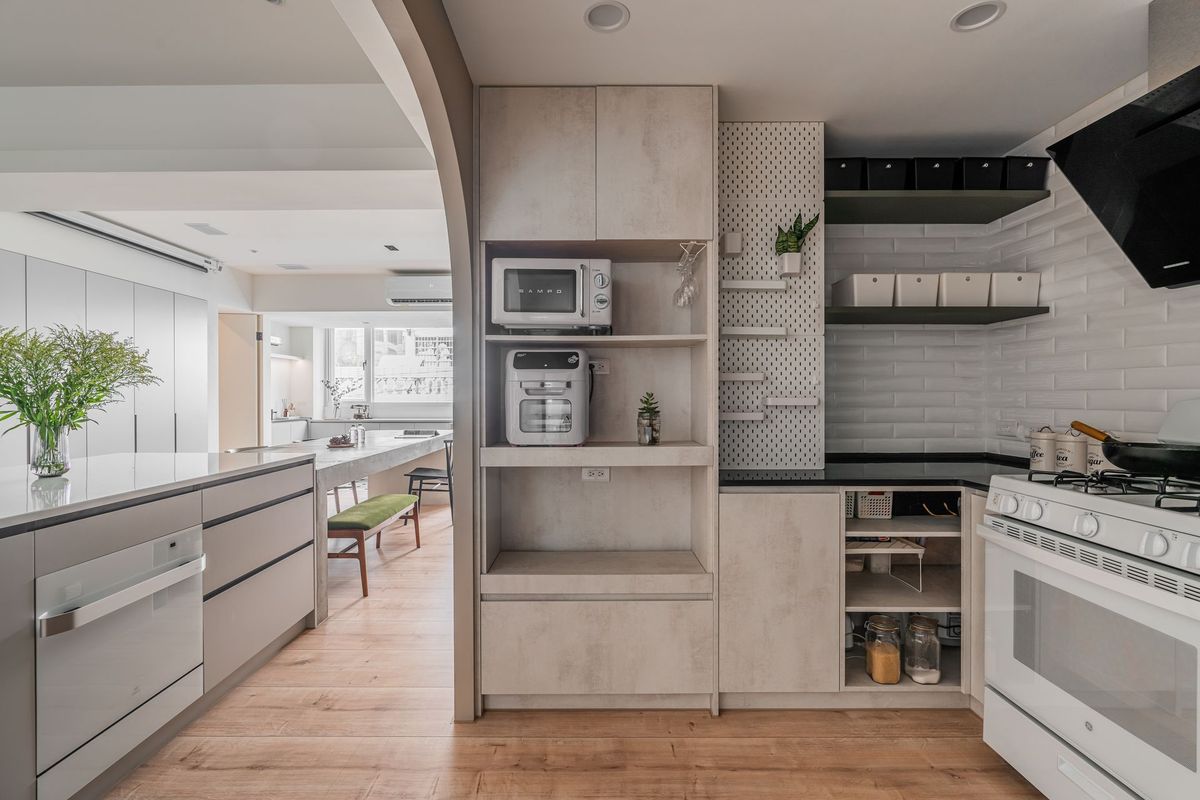 廚房；住宅；室內設計