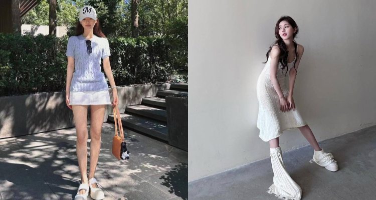 對小隻女來說，厚底鞋幾乎是「顯高神器」！無論是運動鞋、樂福鞋還是涼鞋，只要鞋底稍微加高、加厚，就能瞬間拉長腿部線條，讓整體比例更修長。