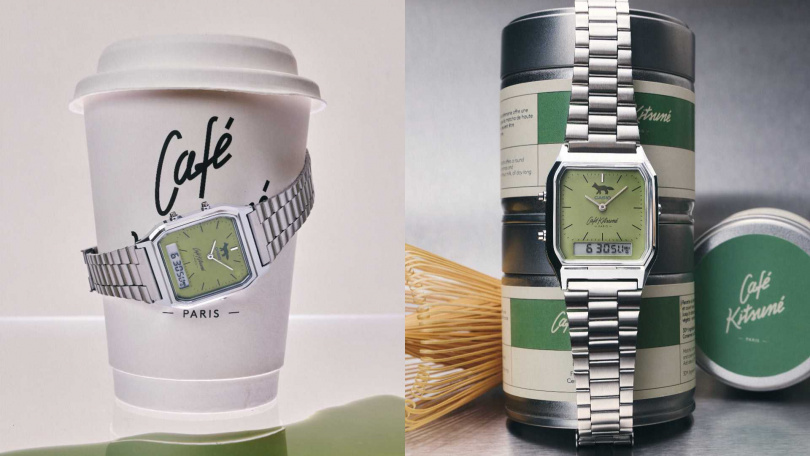 Café Kitsuné × CASIO 復古聯名腕錶／3,600元（圖／品牌提供）