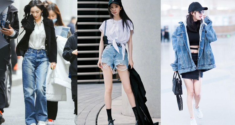 在時尚圈向來被視為「帶貨女王指標」的楊冪，即使39歲依然保持滿滿少女感，而她最厲害的地方，正是把人人衣櫃裡都有的基本款穿出高級又減齡的效果。像是看似簡單的「牛仔單品」，在她身上卻能穿出清爽又俏皮的氛圍，不僅修飾比例，還自帶青春氣息，完全沒有刻意裝嫩的違和感。