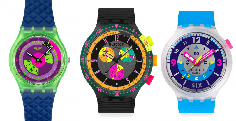 左到右：NEON SKYCHART、NEON SEPPIA、NEON HIELO／2450元~5050元（圖／品牌提供）