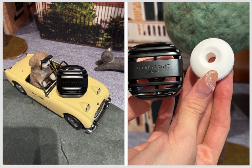 Jo Malone London 車用擴香盒 / 2,000元、車用擴香蕊心 / 2,350～2,900元。（圖／品牌提供）