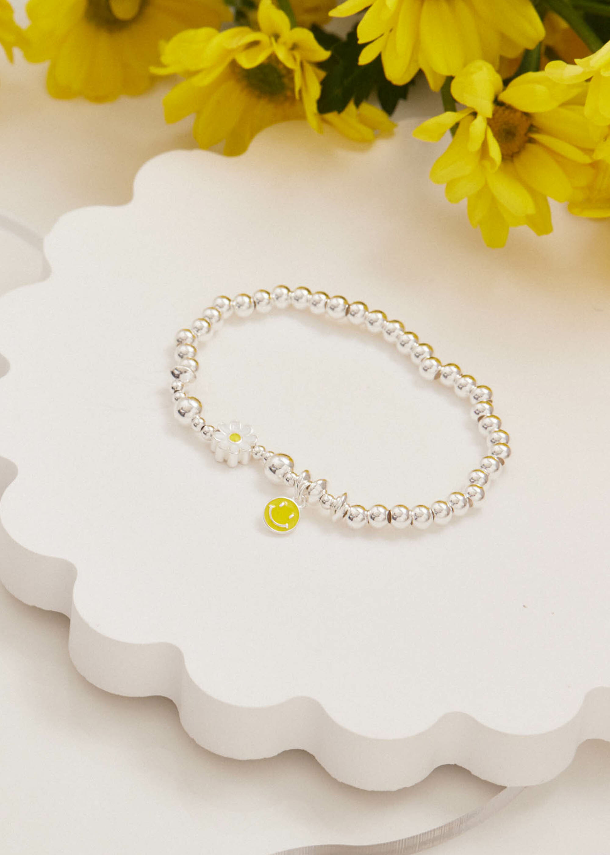 笑臉雛菊．純銀手鍊
