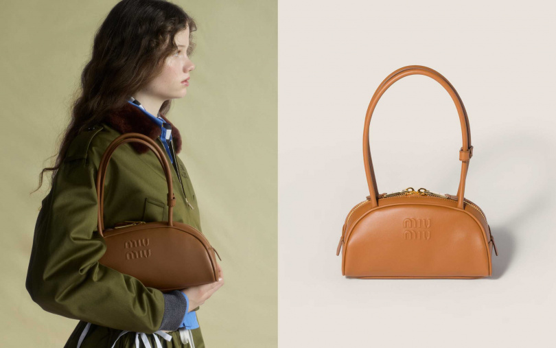 MIU MIU Beau皮革手提包／79,000元（圖／品牌提供）