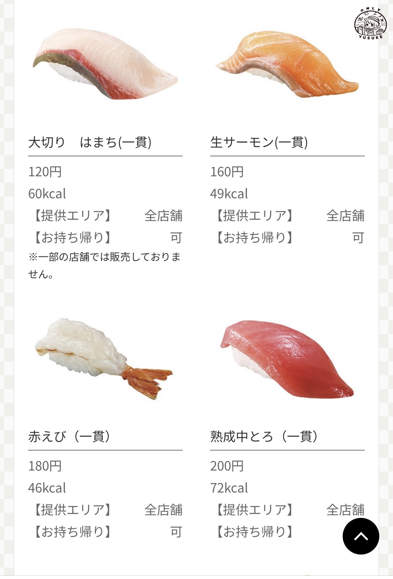 沖繩藏壽司菜單