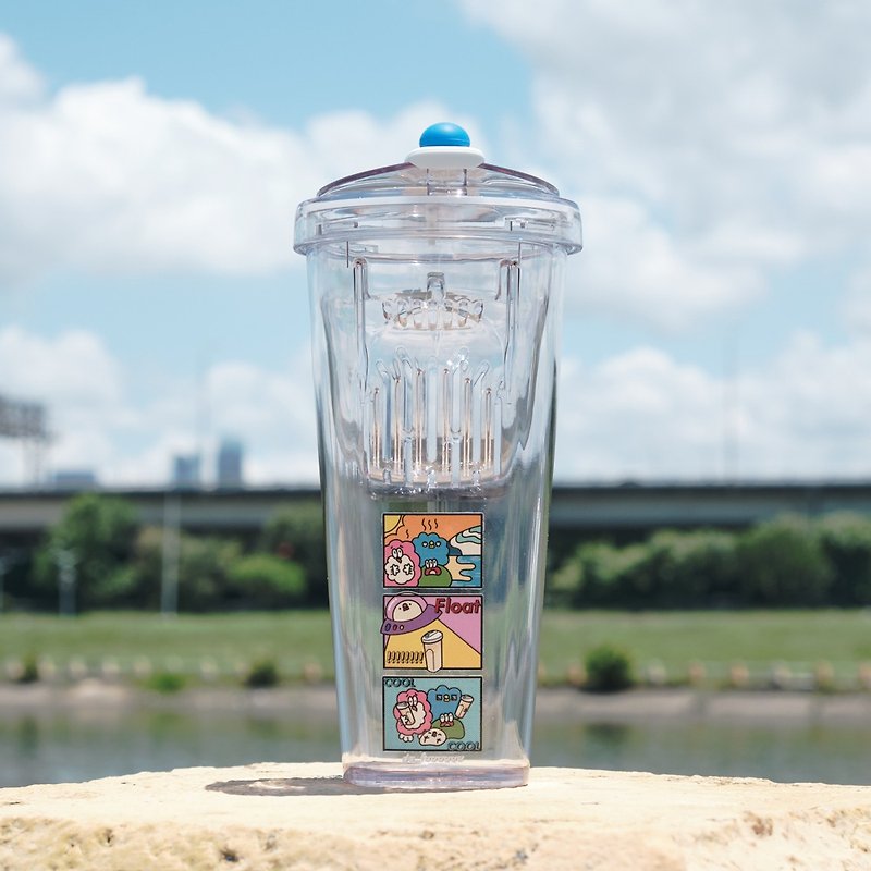 漂浮珍奶杯 / 飲料救星 / 大福插畫聯名 / 旅行隨行杯 / 共兩色
