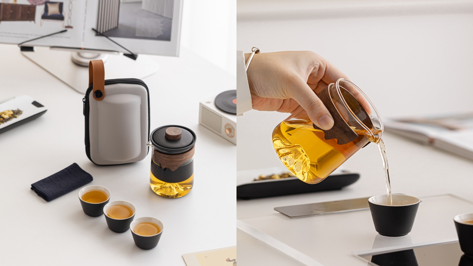 旅行功夫茶具套裝露營泡茶杯