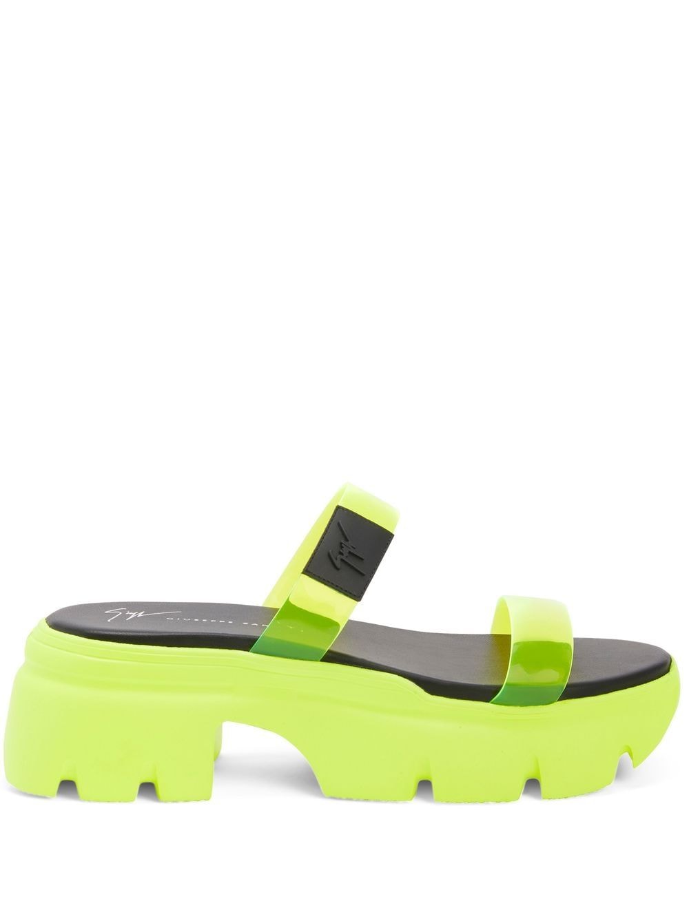 Giuseppe Zanotti - Apocalypse Summer 60mm sandals - women - PVC/Rubber/Fabric - 41 - Yellow