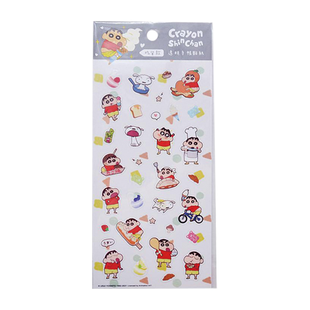 蠟筆小新透明手帳貼紙