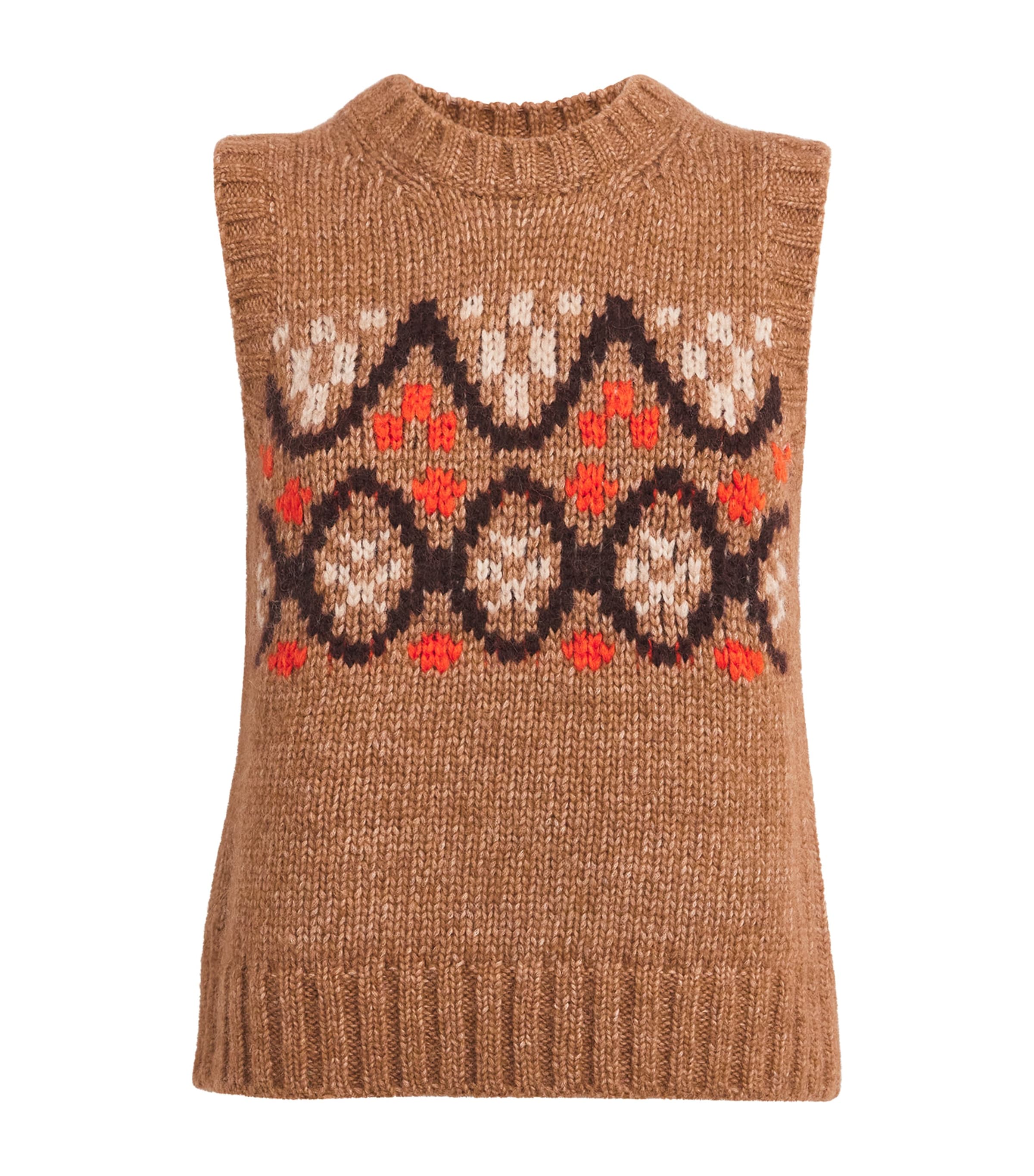 ME+EM Alpaca-Cotton Fair Isle Sweater Vest