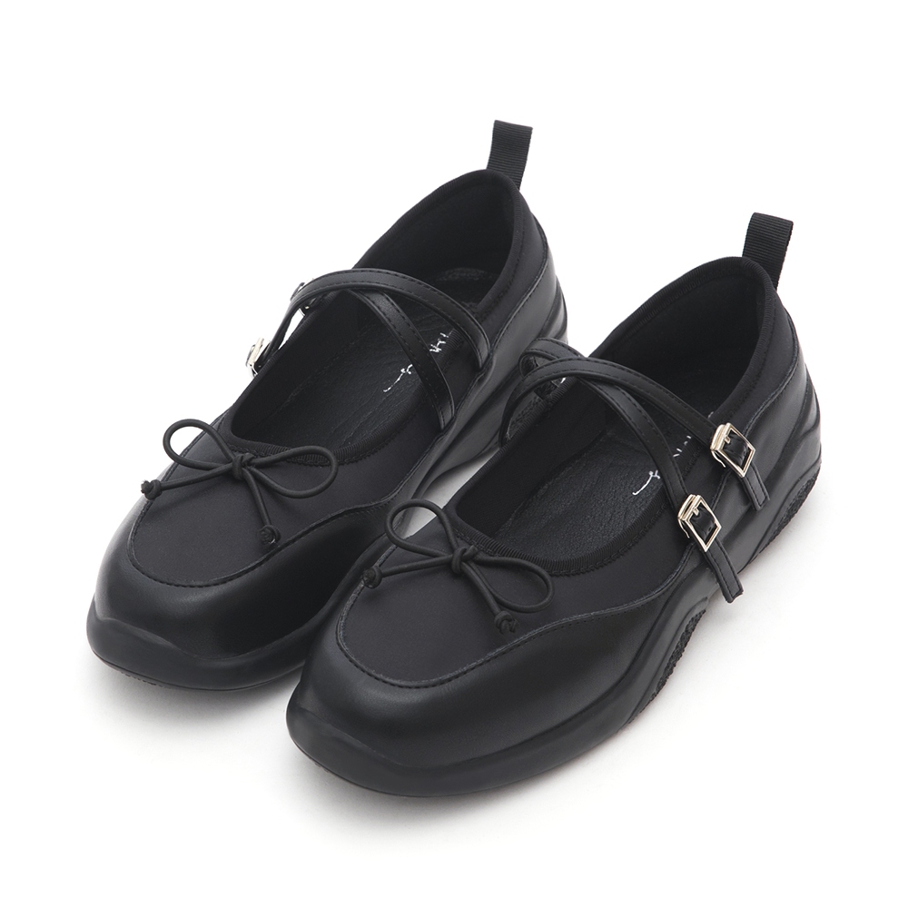 D+AF 人間芭比雙釦帶運動風芭蕾鞋