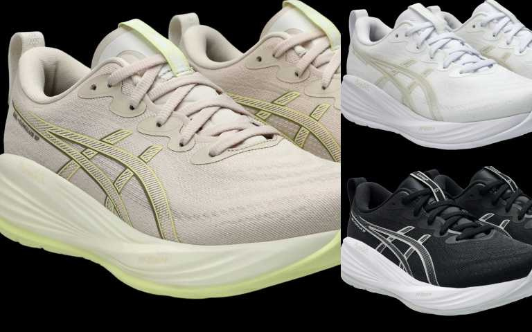 ASICS GEL-CUMULUS 27 女款（柔光白／曜石黑／奶茶棕）3,780元（圖／品牌提供）