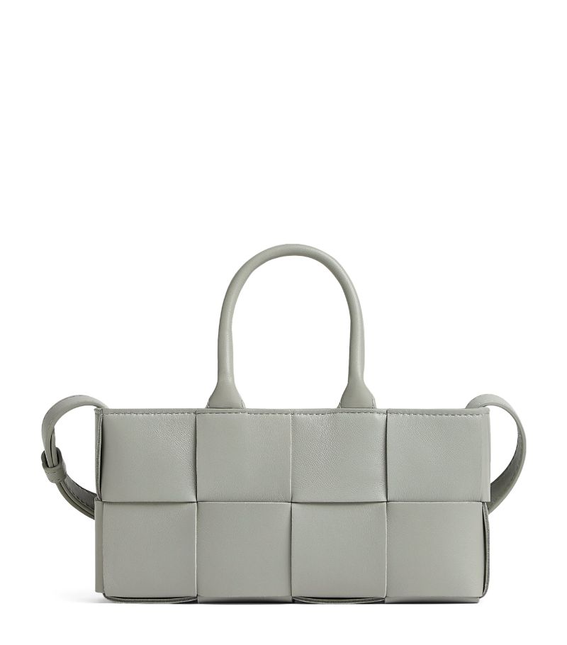 Bottega Veneta Mini Leather East-West Arco Top-Handle Bag