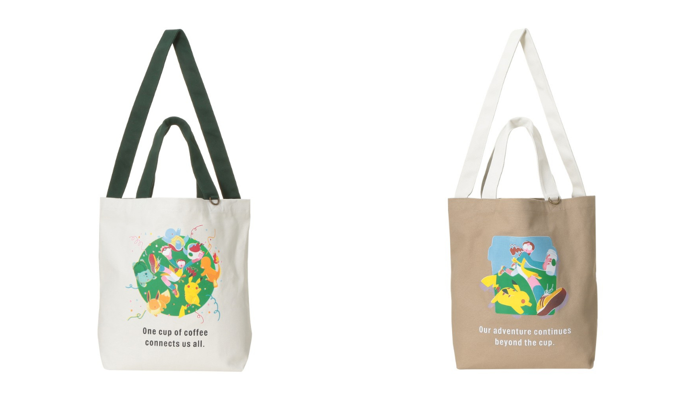 日本星巴克_Pokémon + STARBUCKS トートバッグ_Pokémon + STARBUCKS 托特包