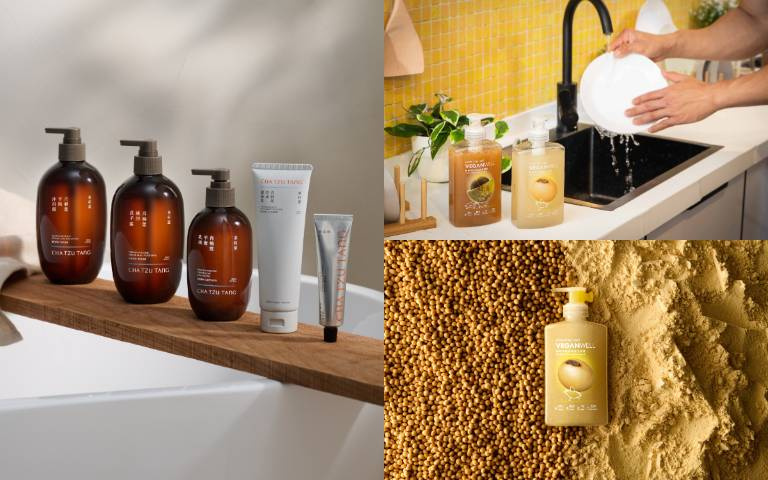 台灣設計力挺地球！茶籽堂「縮短空瓶循環路徑」、VEGANWELL讓「農廢渣變護手洗碗精」