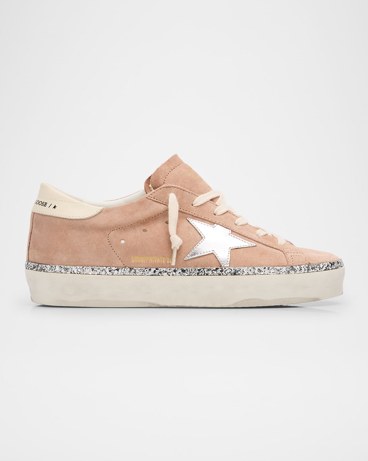 Hi Star Suede Glitter Low-Top Sneakers