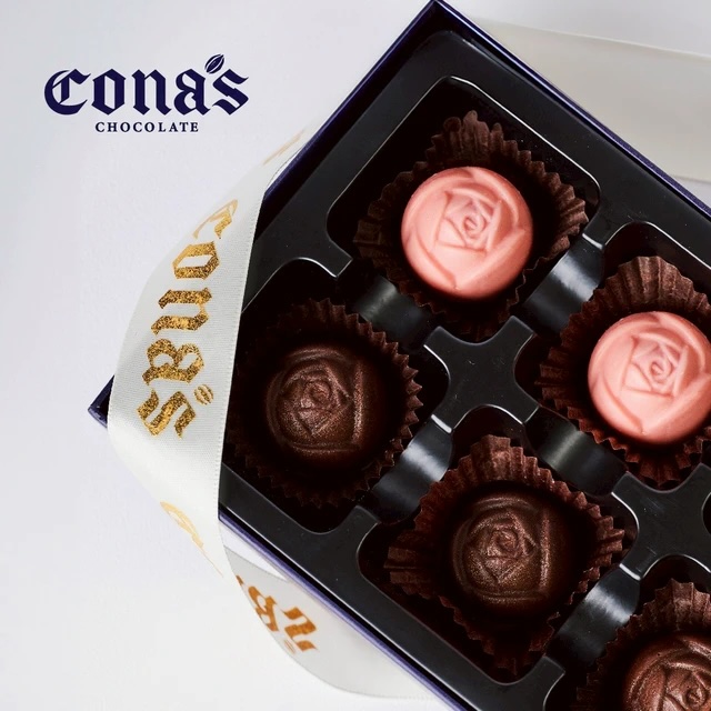 【Cona's妮娜巧克力】花餡愛情｜單品巧克力(6入/盒)