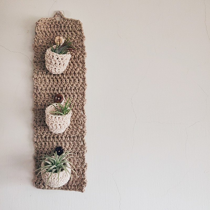 【空鳳壁掛】空氣鳳梨壁掛/編織壁掛/植物壁掛